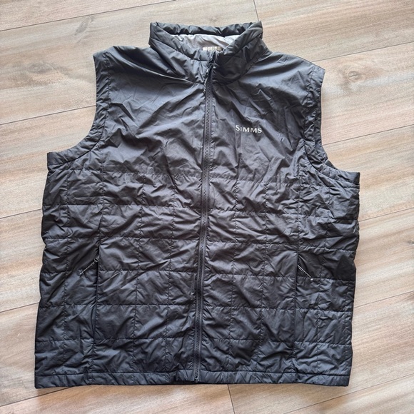 Simms Men’s Insulated Quilted Vest Black XXL Lightweight Outdoor Fishing Hiking - Picture 1 of 6